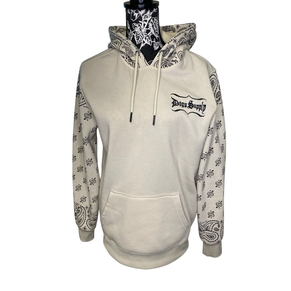 Dogg Supply By Snoop Dogg Bandana Paisley Pullover Hoodie Streetwear Rap Hiphop